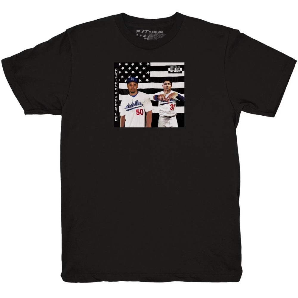 The Forest Lab Outfield LA Dodgers Mookie Betts Joc Pederson T-Shirt